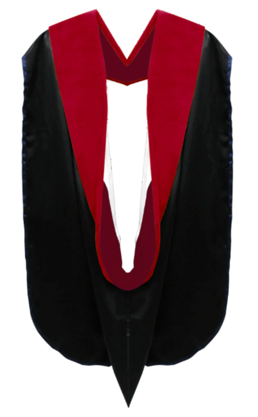 Doctoral Hoods on Clearance (FINAL SALE) - Scarlet Velvet