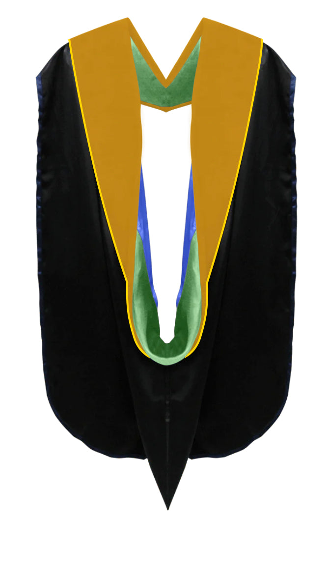 Doctoral Hoods on Clearance (FINAL SALE) - Science Gold Velvet