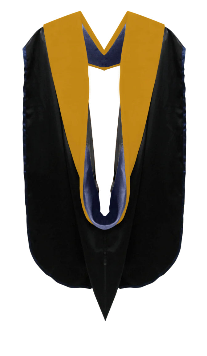 Doctoral Hoods on Clearance (FINAL SALE) - Science Gold Velvet