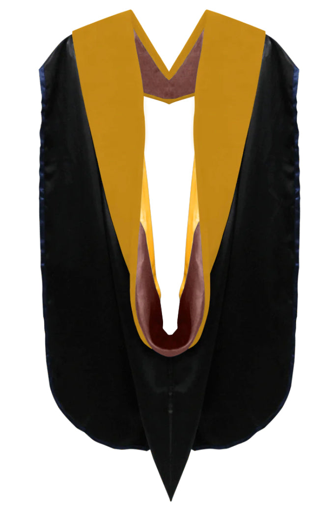 Doctoral Hoods on Clearance (FINAL SALE) - Science Gold Velvet