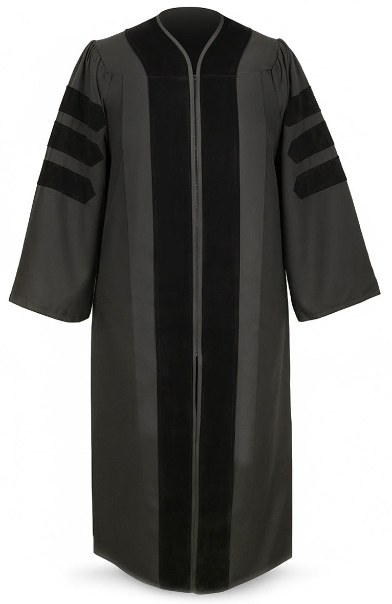 Classic Doctoral Graduation Cap & Gown - Academic Regalia - Graduation Cap and Gown