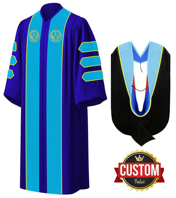 Custom Doctoral Graduation Gown and Hood Package - Doctorate Regalia