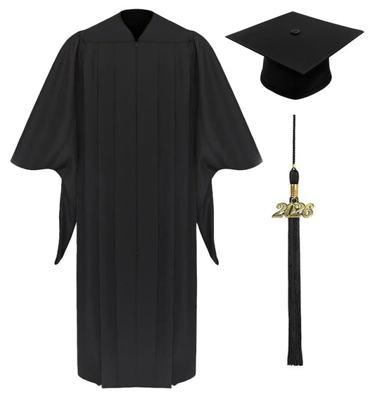 Deluxe Masters Graduation Cap and Gown - Academic Regalia