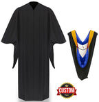 Deluxe Masters Graduation Gown & Hood Package
