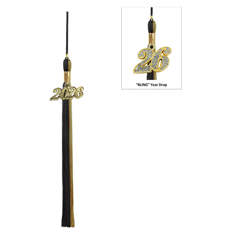 Double Color Graduation Tassel - 2 Colored High School & College Tassel - Graduation Cap and Gown