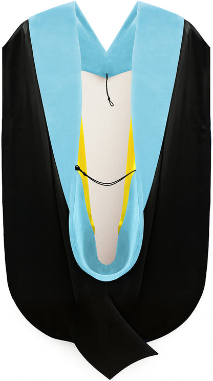 Doctor of Education Hood - Light Blue & Gold