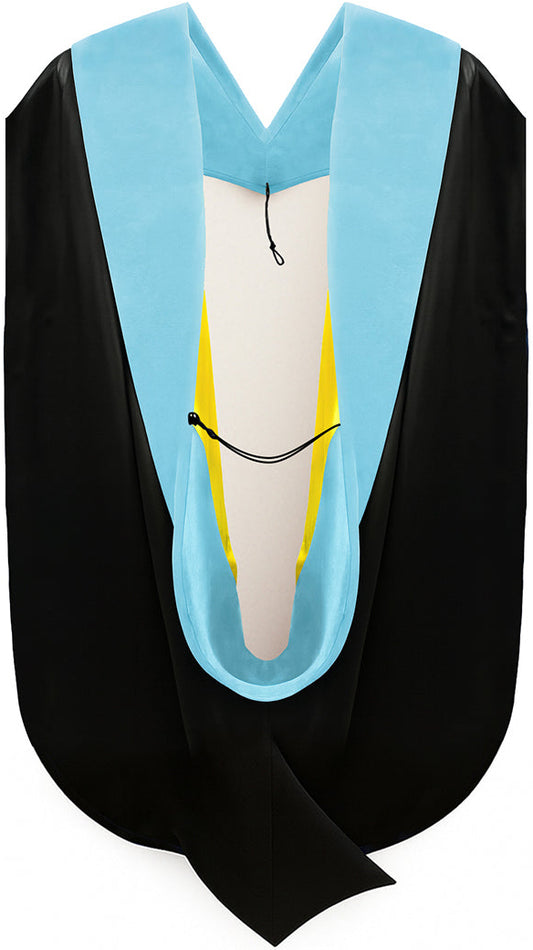 Doctor of Education Hood - Light Blue & Gold