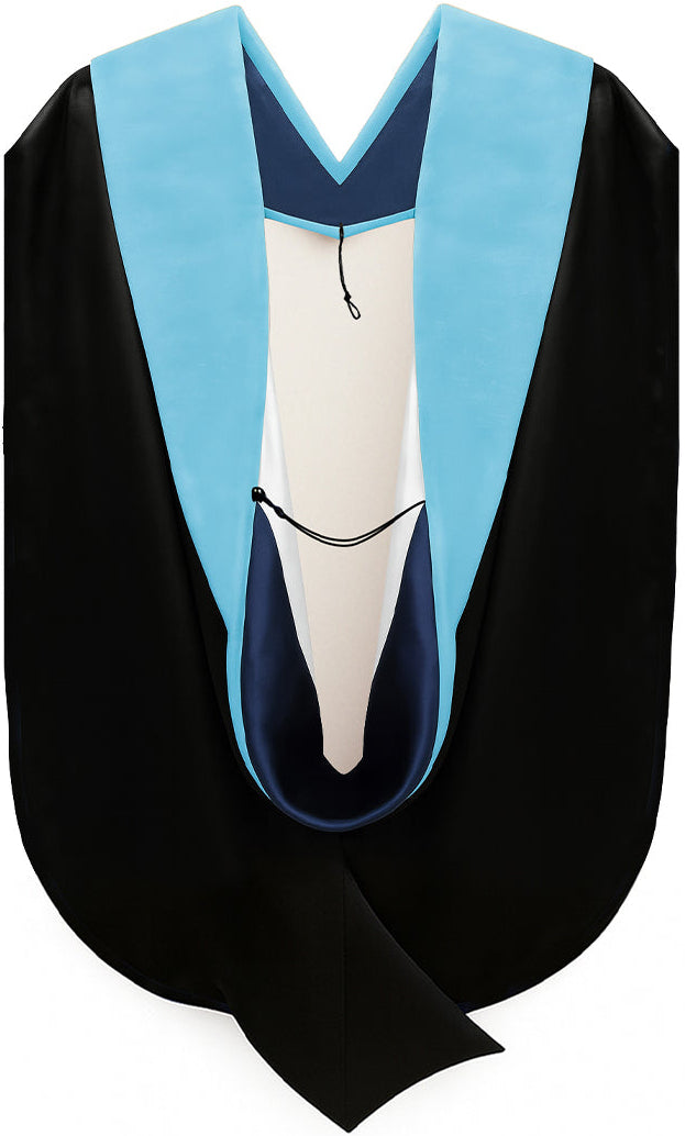 Doctor of Education Hood - Navy Blue & White