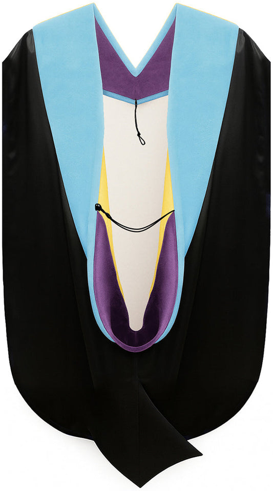 Doctor of Education Hood - Purple & Golden Yellow