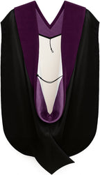 Doctor of Law Hood - Purple & White