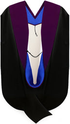 Doctor of Law Hood - Royal Blue & White
