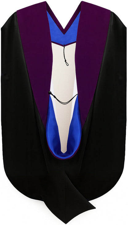 Doctor of Law Hood - Royal Blue & White