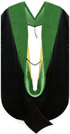 Doctor of Medicine Hood - Kelly Green & Gold