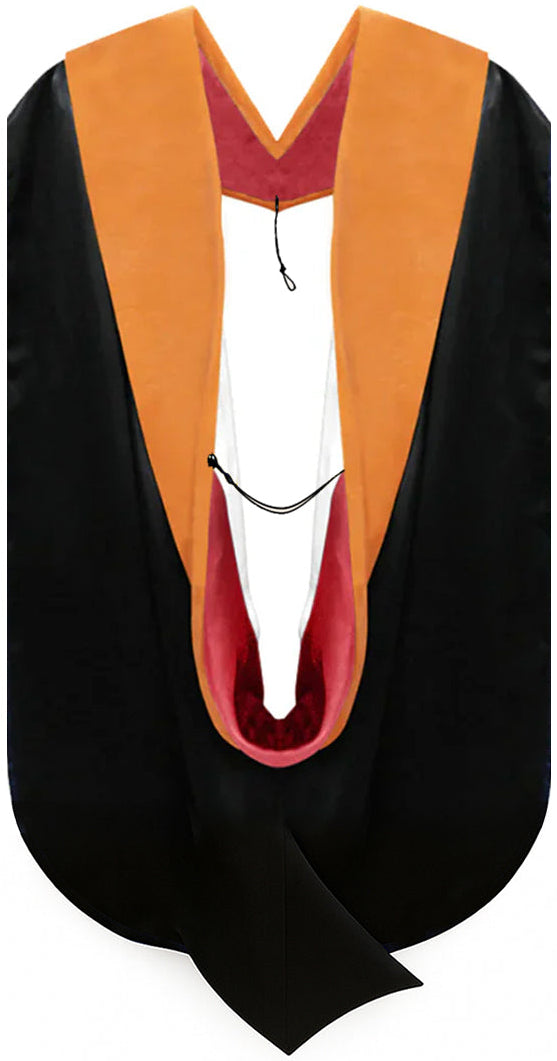 Doctor of Nursing Hood - Red & White