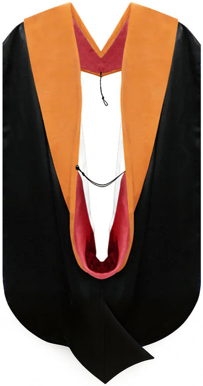 Doctor of Nursing Hood - Red & White