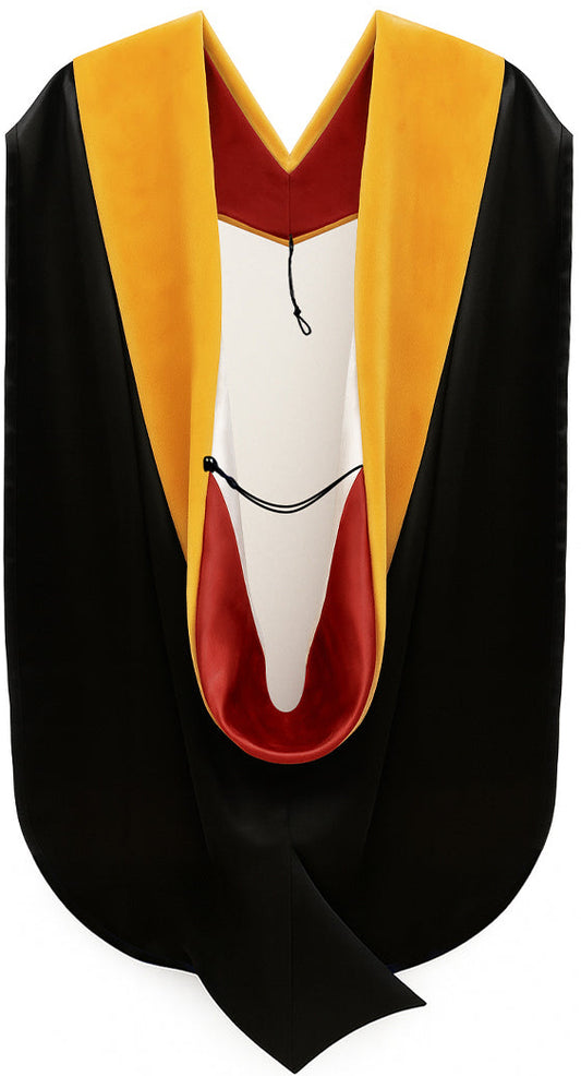 Doctor of Science Hood - Red & White