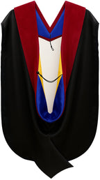 Doctor of Theology Hood - Royal Blue & Golden Yellow