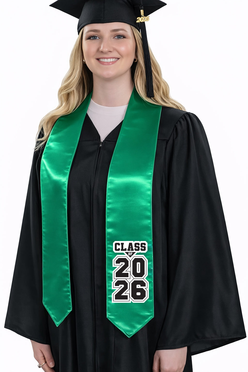 Emerald Green "Class of 2025/2026" Graduation Stole