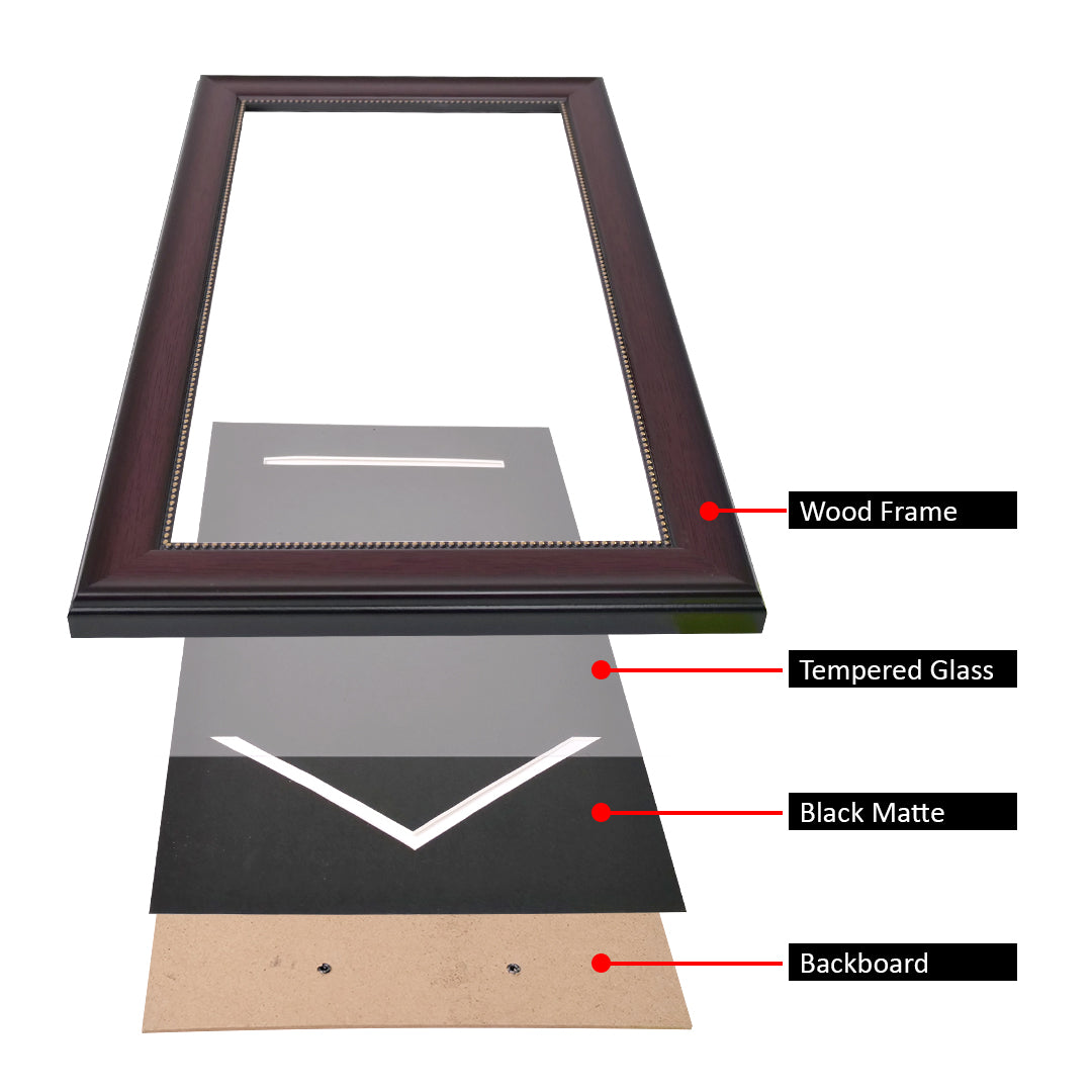 Graduation Stole Shadowbox Frame - Graduation Cap and Gown