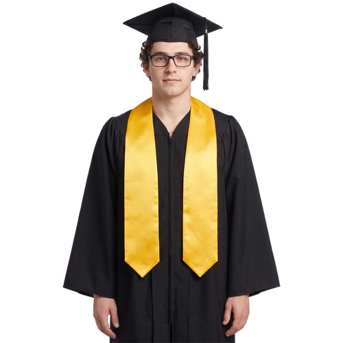 Gold Graduation Stole - Gold College & High School Stoles