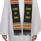 Class of 2025/2026 Graduation Kente Stole, Handwoven Kente Sash Cloth