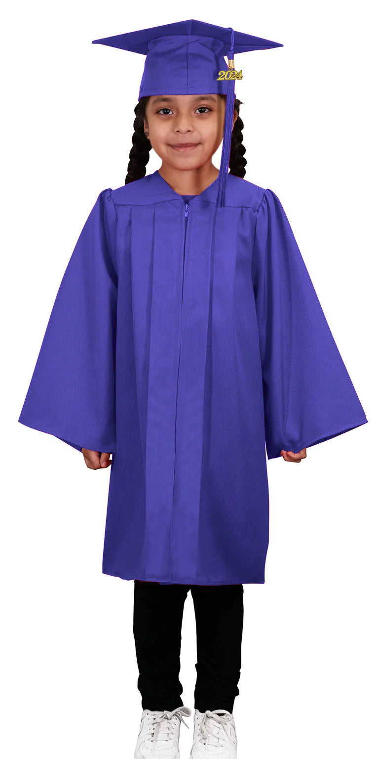 Child Purple Graduation Cap &Gown - Preschool & Kindergarten ...