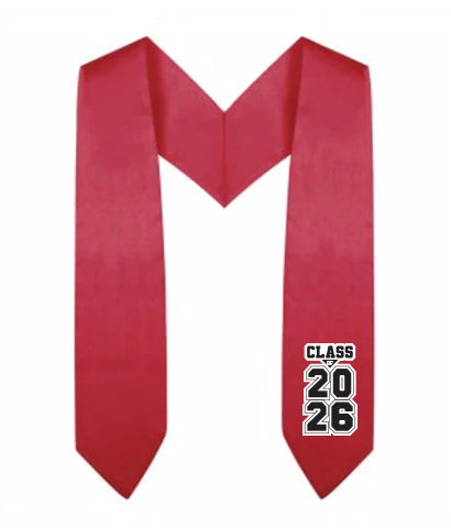 Red Kindergarten/Preschool Class of Stole