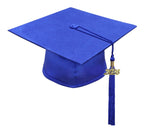Matte Royal Blue Bachelors Cap & Gown - College & University - Graduation Cap and Gown