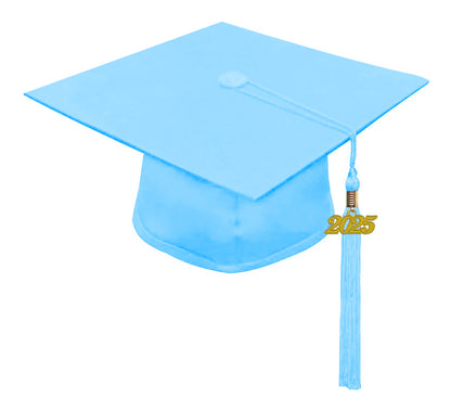 Child Matte Light Blue Graduation Cap & Gown - Preschool & Kindergarten - Graduation Cap and Gown