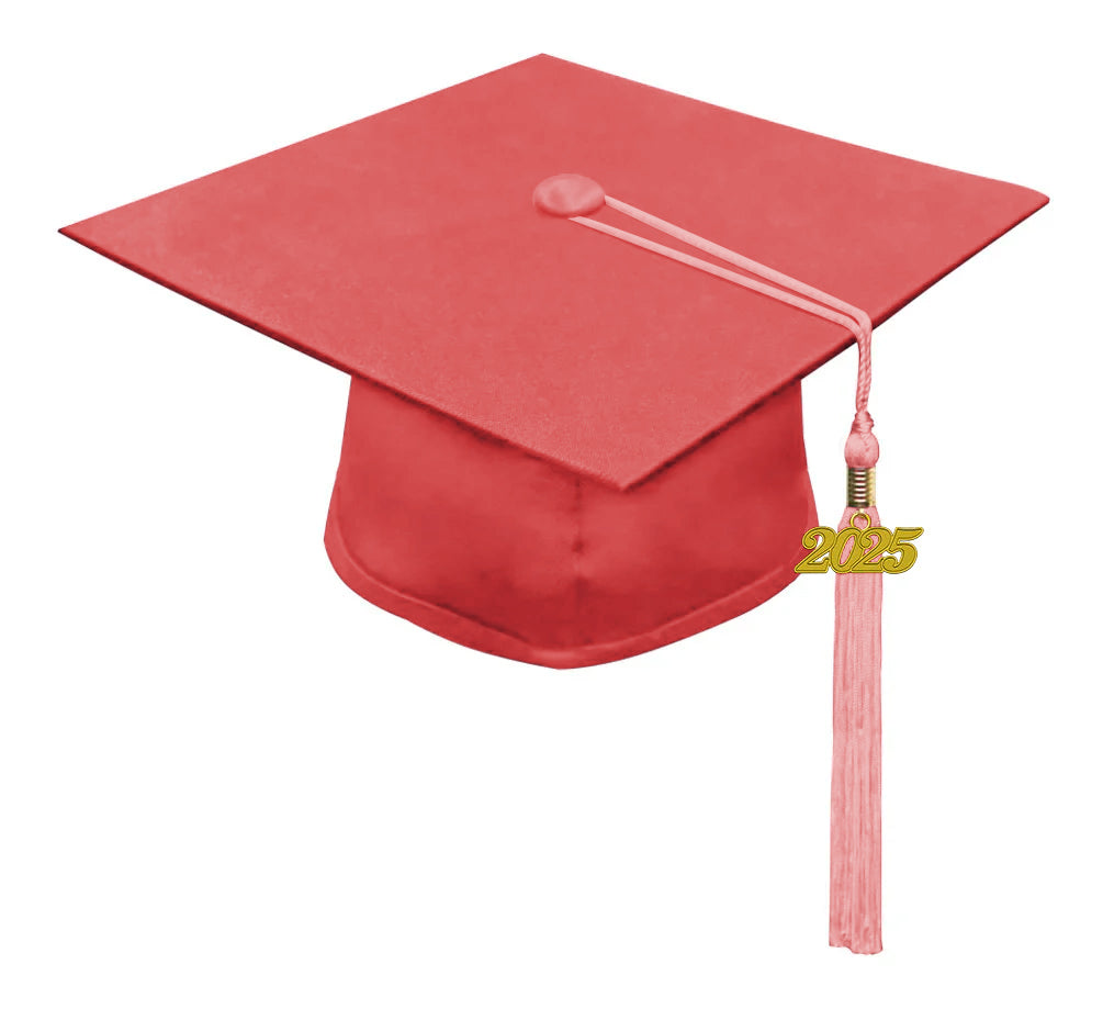Child Matte Pink Graduation Cap & Gown - Preschool & Kindergarten - Graduation Cap and Gown