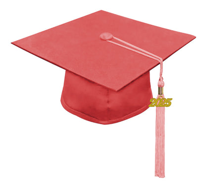 Child Matte Pink Graduation Cap & Gown - Preschool & Kindergarten - Graduation Cap and Gown