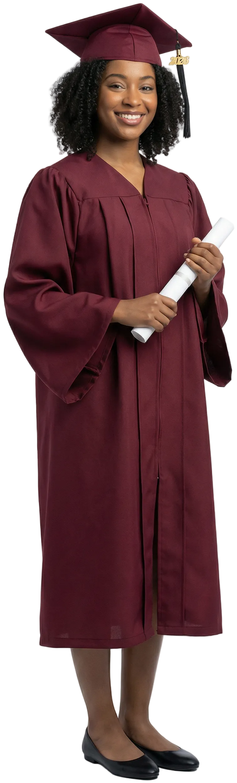 Matte Burgundy Bachelors Cap & Gown - College & University