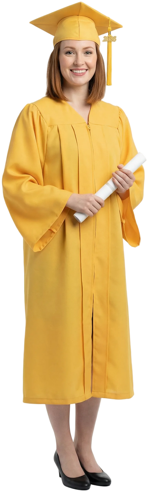 Matte Gold Bachelors Cap & Gown - College & University