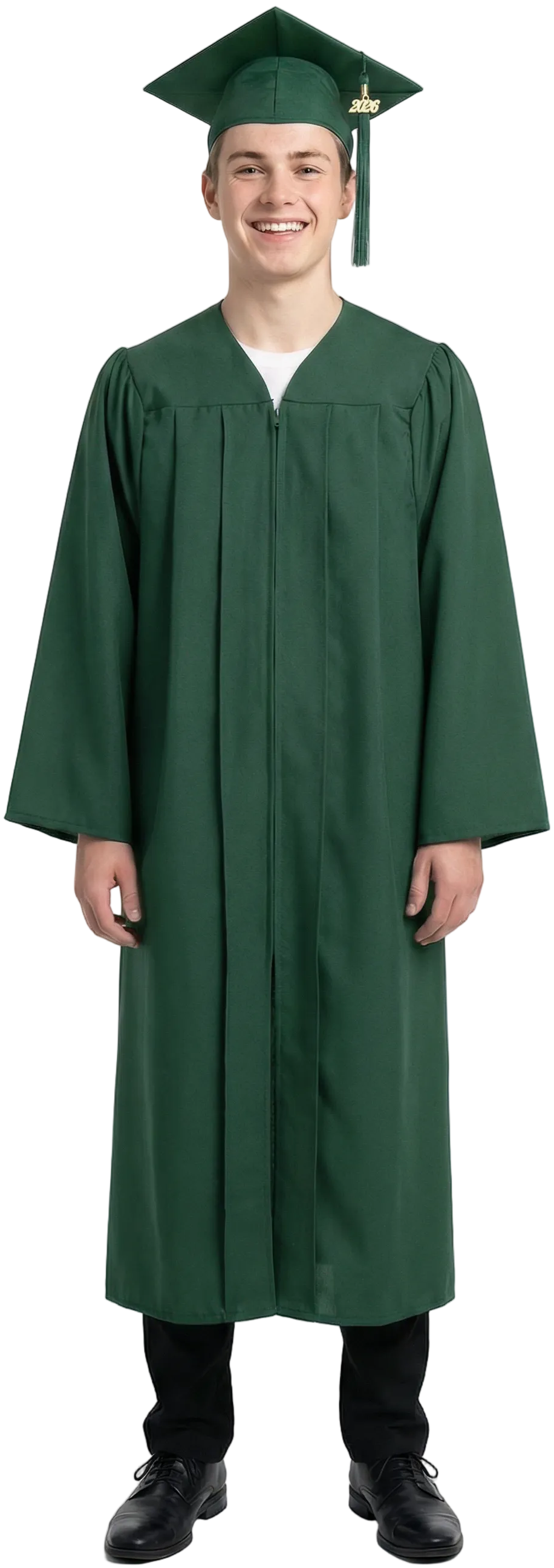 Matte Hunter High School Graduation Cap and Gown
