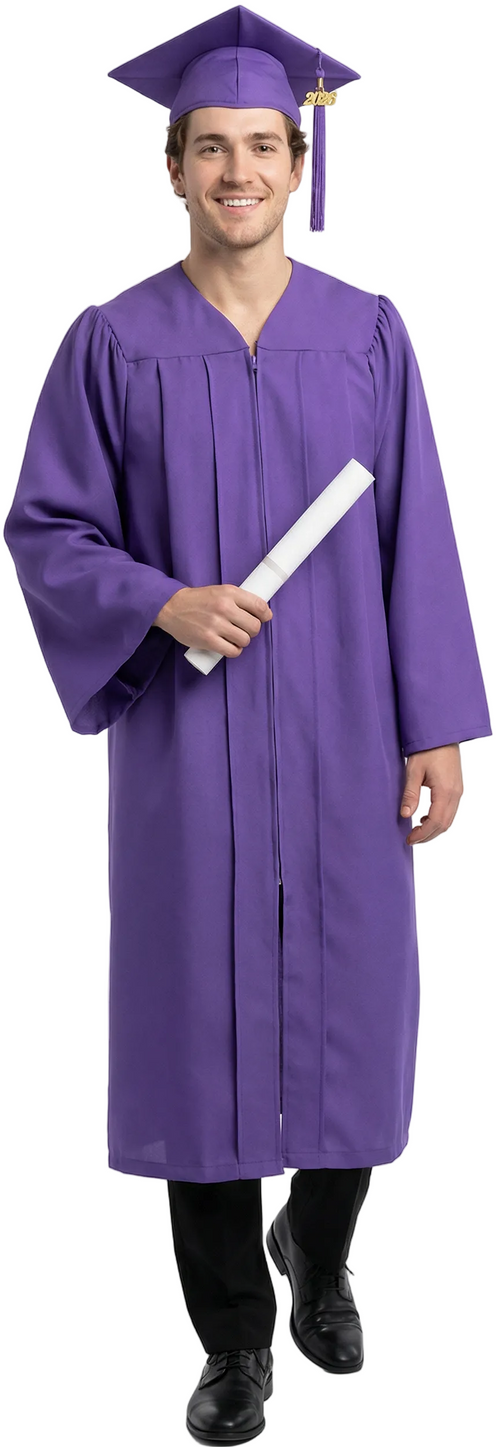 graduation dress purple Matte Bachelors Cap & Gown = _inches.5 Women Ribbed Off Shoulder Color:Pink(Pre-Sale 30days) batch-05:2024-08-31