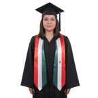 Mexico flag graduation stole sash