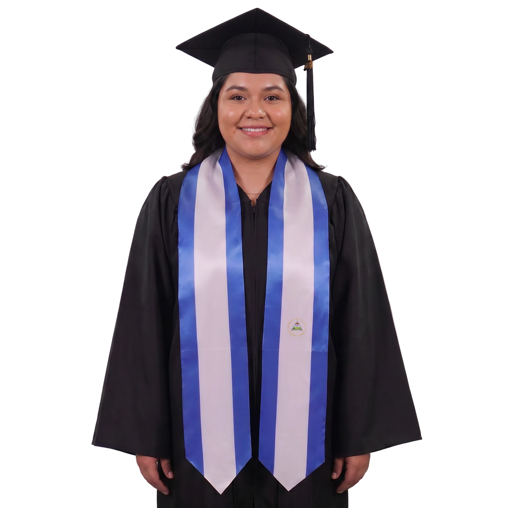 Nicaragua flag graduation stole sash