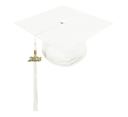 Shiny White Bachelors Cap & Gown - College & University