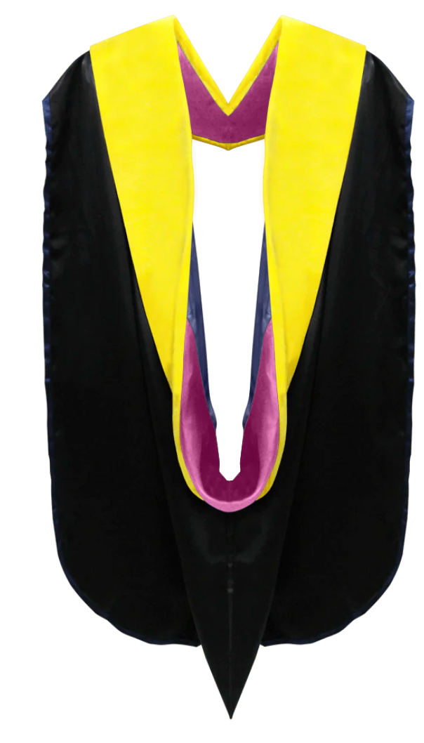 Doctoral Hoods on Clearance (FINAL SALE) - Lemon Yellow Velvet
