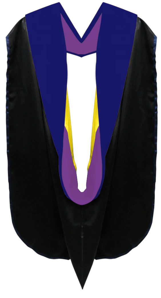 Doctoral Hoods on Clearance (FINAL SALE) - Royal Blue Velvet