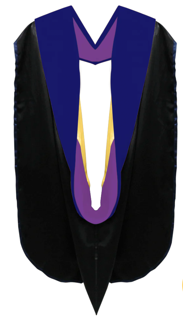 Doctoral Hoods on Clearance (FINAL SALE) - Royal Blue Velvet