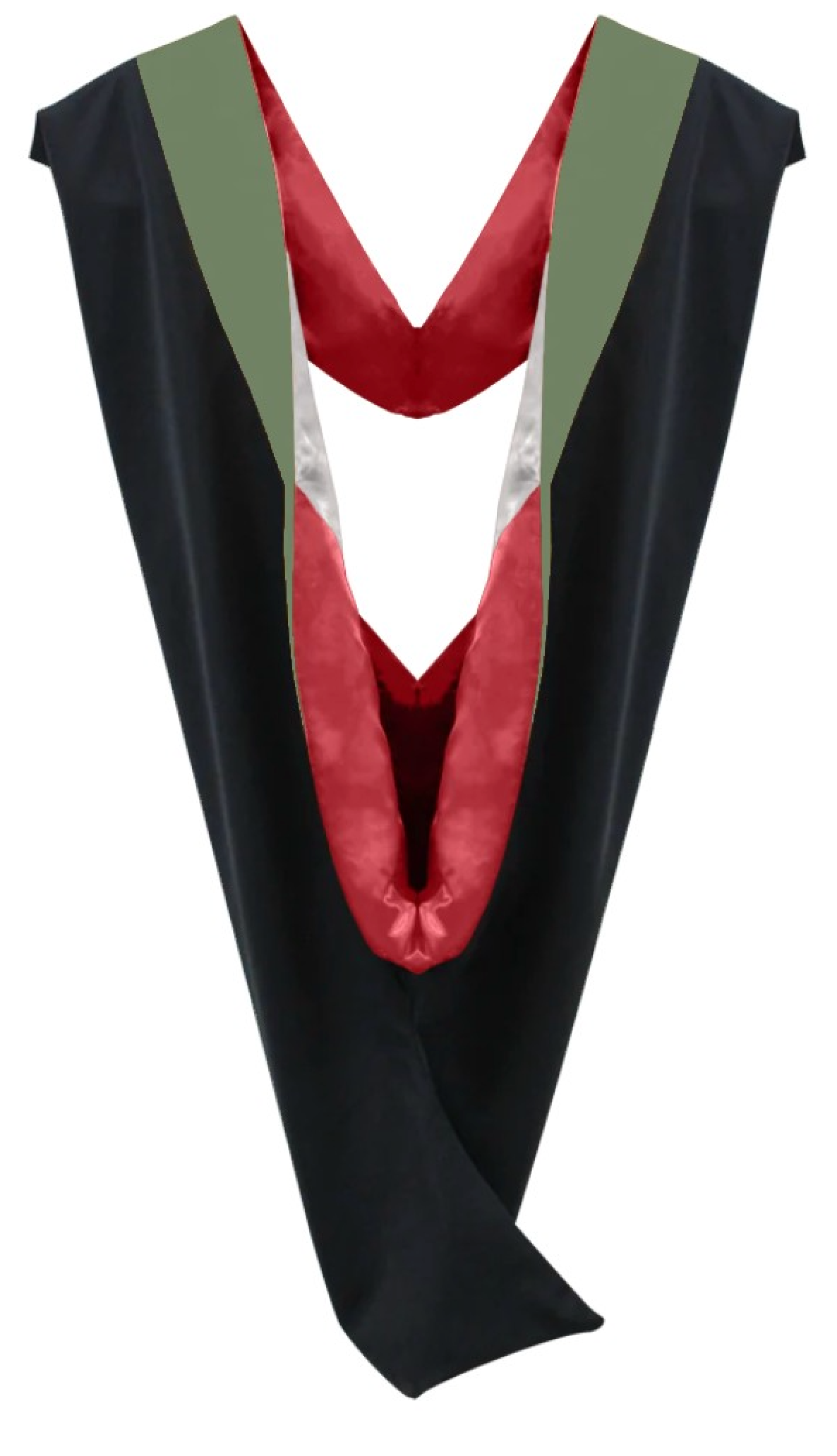 Bachelor Hoods on Clearance (FINAL SALE) - Sage Green Velvet - Graduation Cap and Gown