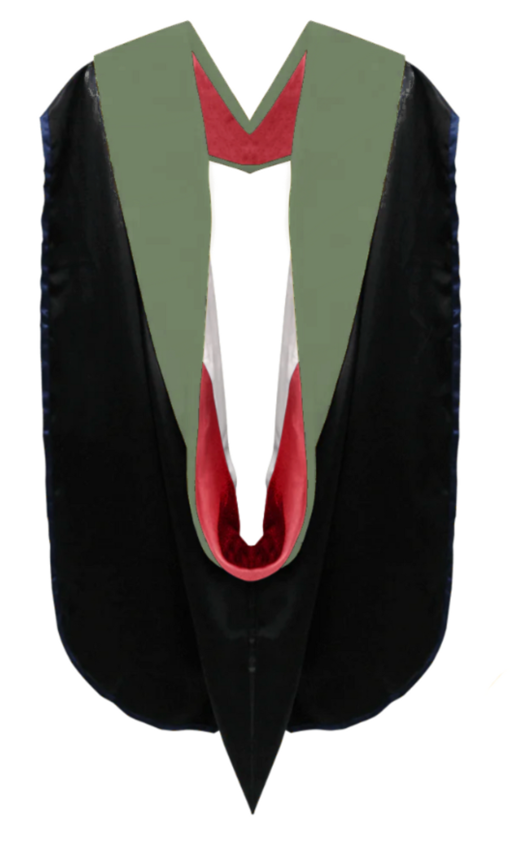 Doctoral Hoods on Clearance (FINAL SALE) - Sage Green Velvet