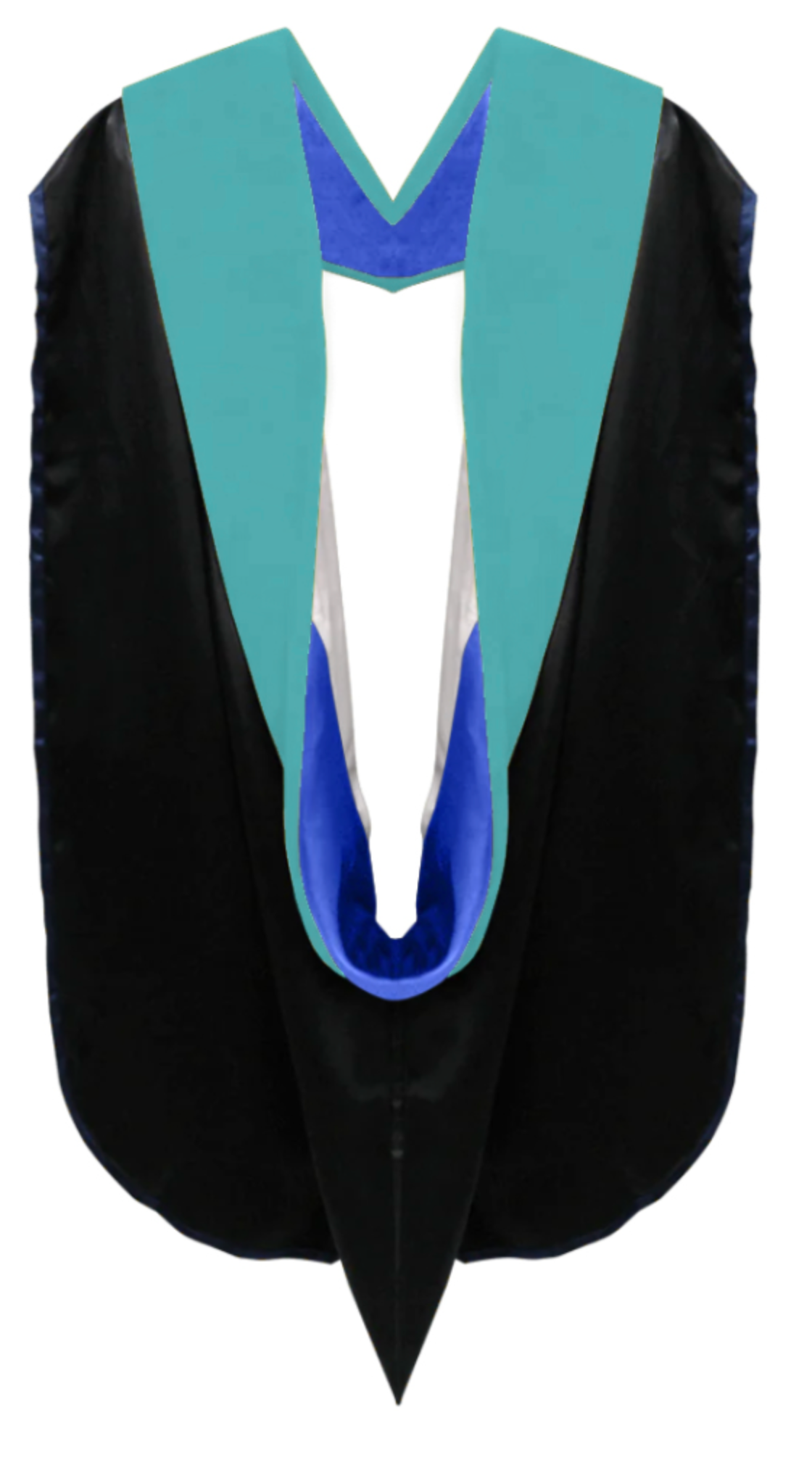 Doctoral Hoods on Clearance (FINAL SALE) - Peacock Blue Velvet