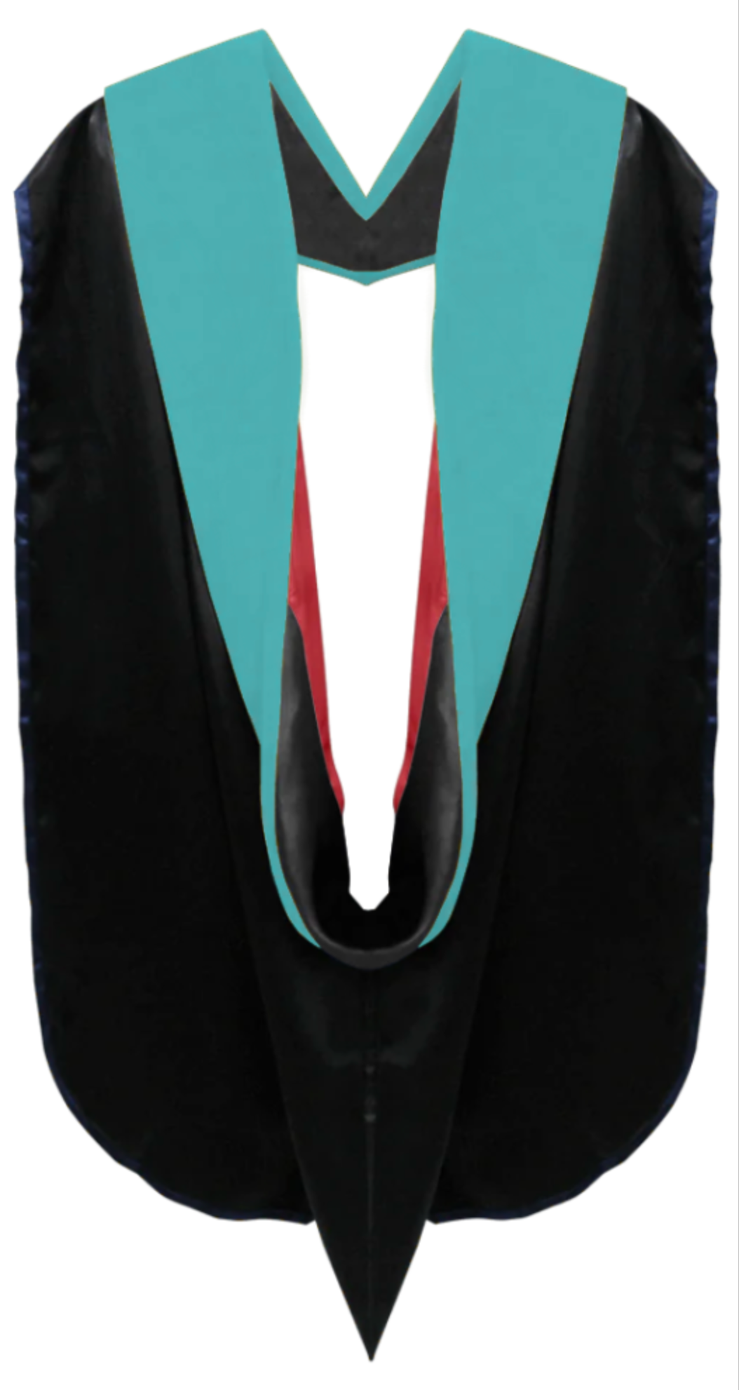 Doctoral Hoods on Clearance (FINAL SALE) - Peacock Blue Velvet - Graduation Cap and Gown