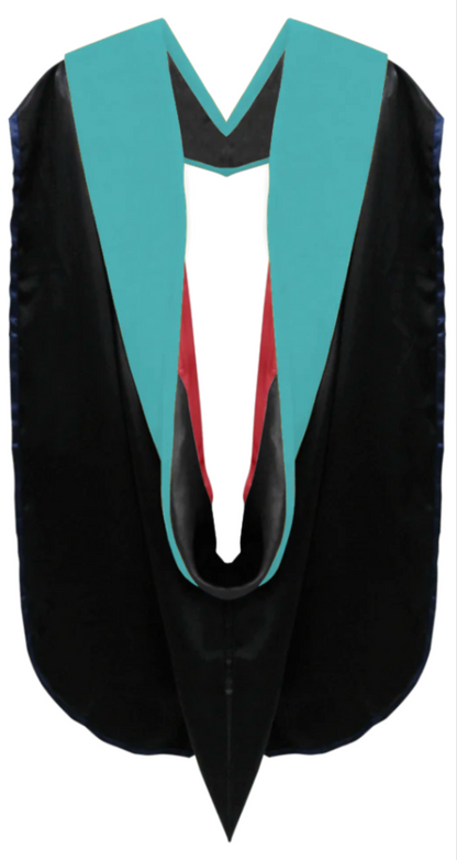 Doctoral Hoods on Clearance (FINAL SALE) - Peacock Blue Velvet
