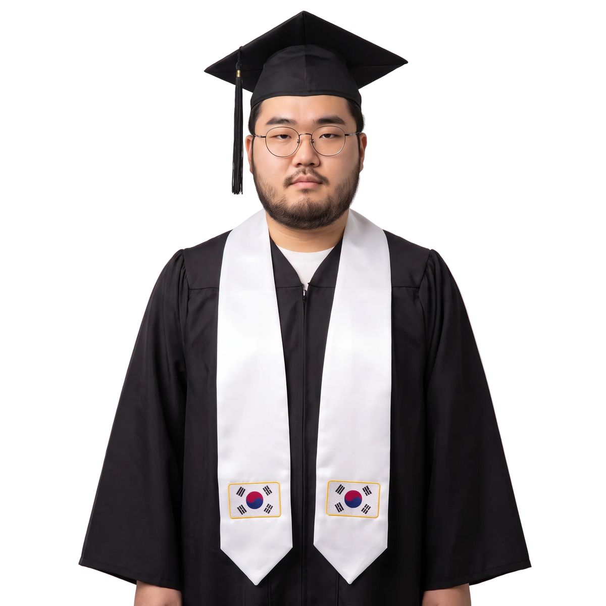 Slovakia flag graduation stole with the Slovakia flag design, worn as a graduation sash ·