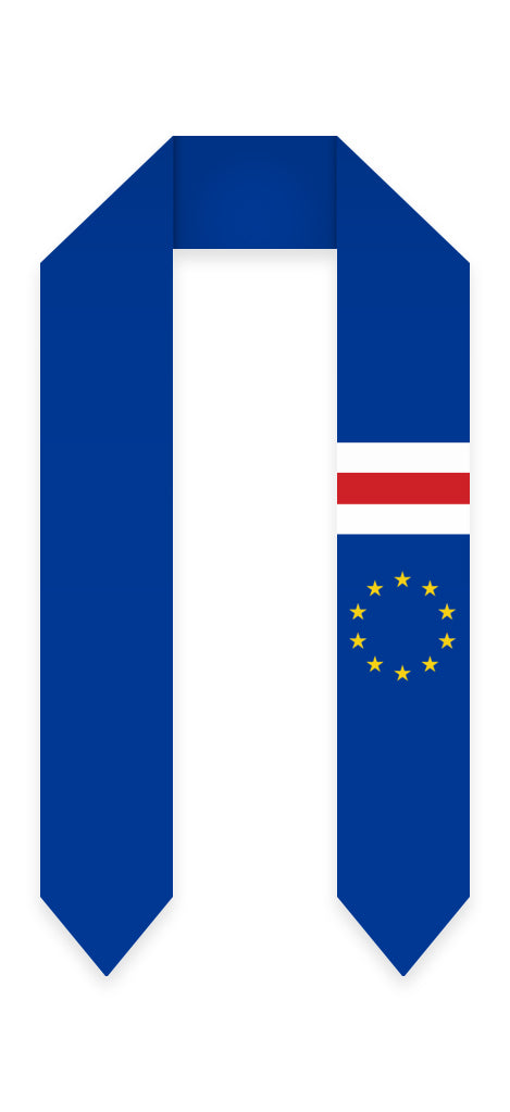 Cape Verde Graduation Stole -  Cape Verde Flag Sash