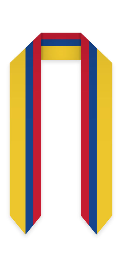 Colombia Graduation Stole -  Colombia Flag Sash