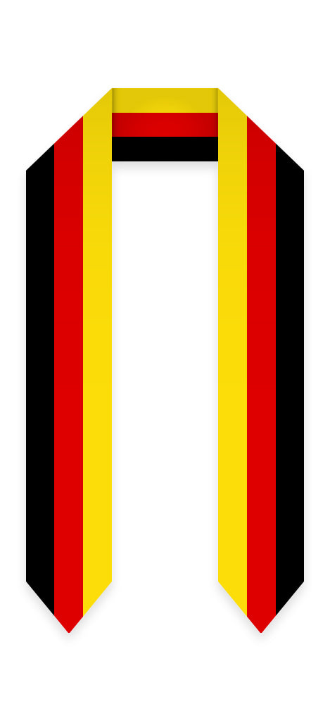German Graduation Stole - German Flag Sash – Graduation Cap and Gown